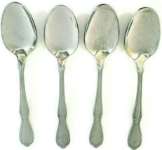 Rogers Stainless Cutlery Soup Spoons 7&quot; Victorian Manor USA Set of 4 - £11.19 GBP