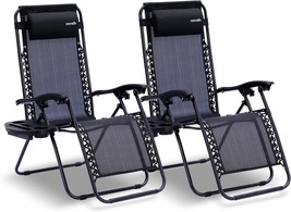Black Zero Gravity Lounge Chair From Serenelife. - £122.65 GBP