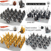 21Pcs/set Uruk-hai Dwarves Elf Gondor Soldier The Lord of the Rings Minifigures - £26.43 GBP