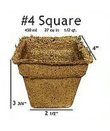 CowPots #4 Square Pot - 450 pots - £118.47 GBP