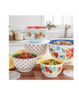 The Pioneer Woman Melamine Mixing Bowl Set, 10 Piece Set, Spring Bouquet - $617.11 MXN