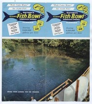 Nature&#39;s Giant Fish Bowl Brochure Homosassa Springs Florida 1950&#39;s - £13.95 GBP