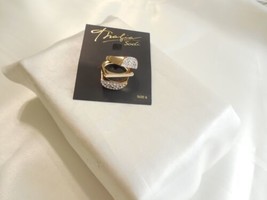 Thalia Sodi size 8 Gold-Tone 3-Pc. Set Pave Rings F346 - £8.45 GBP