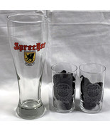 3 Sprecher Milwaukee Weiss Beer Glasses Tall 22 oz &amp; 8 oz Ales &amp; Lagers ... - £27.09 GBP