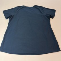 Carhartt Women's Force V-Neck Pockets Blue Workwear Top Short Sleeve Size Large image 10