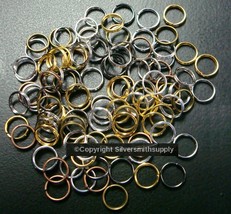 7mm split ring clasps 5 color platd finishes split ring jump rings 100pc FPC029B - £2.29 GBP