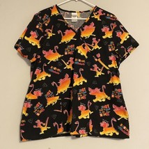 Disney Scrub Top Novelty Lion King Hakuna Matada Womens Large - £10.30 GBP