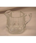 Clear Glass Milk Creamer Starburst Bottom Glassware Heavy 3-1/4&quot; Vintage... - £11.67 GBP