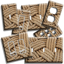 Weaving Jute Rope Style Light Switch Outlet Wall Plate Kitchen Bathroom Hd Decor - $11.99+