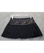 Cupid&#39;s Cup A Line Skort Womens Medium Multi Lined Ruffle Trim Stretch T... - $344.95 MXN