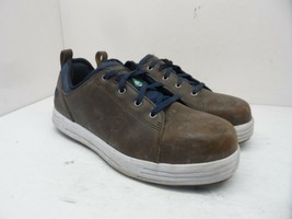 Skechers Men&#39;s Steel Toe Steel Plate Skate Safety Work Shoes 99999070 Brown 8.5M - £33.47 GBP
