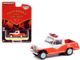 1967 Jeep Jeepster Commando Pickup Truck White and Orange &quot;Chattanooga R... - £17.16 GBP