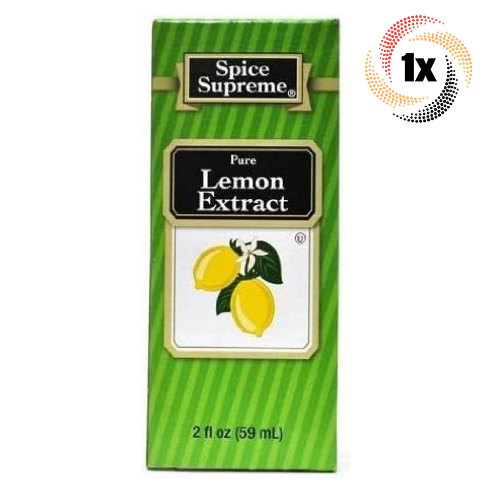 1x Pack Spice Supreme Pure Lemon Flavor Extract | 2oz | Fast Shipping - $9.65