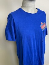 Timberland Men's Short Sleeve Blue Roam & Seek Graphic T-Shirt  A1MPR-454 - $17.05