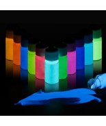 Glow In The Dark Powder 12 Colors Epoxy Resin Dye Luminous Pigment Safe ... - £25.51 GBP