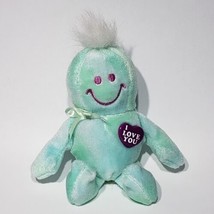 DanDee Collectors Choice Green Plush Smiley Face I Love You Heart Laughs Giggles - £15.72 GBP