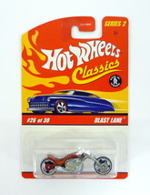 Hot Wheels Blast Lane Classics Series 2 #26 of 30 Red Die-Cast Motorcycle 2006 - £7.98 GBP