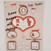 Love Bears all Things Cross Stitch Booklet Dale Burdett 1984 Patterns Teddy  - £11.89 GBP