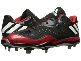 Adidas Power Alley 4 Men&#39;s Metal Baseball Cleats SPG 753001 Black Red Si... - £47.20 GBP