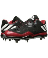 Adidas Power Alley 4 Men&#39;s Metal Baseball Cleats SPG 753001 Black Red Si... - £47.80 GBP