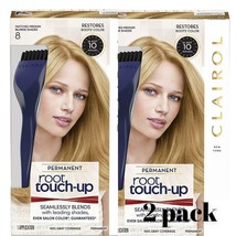 2 Pack Clairol Root Touch Up Hair Color Creme 8 Matches Medium Blonde Sh... - £15.91 GBP