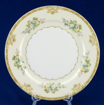 Meito Calais Hand Painted 10-Inch Dinner Plate Fine China Japan Cream Green Gold - £7.84 GBP