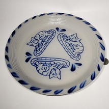 VTG Signed 1998 Eldreth Pottery 3 Cats on Rug 11&quot; Salt Glaze Stoneware P... - $59.95