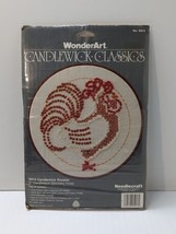 WonderArt Candlwick Classics 7" Candlewick Rooster 5913 Stitchery Hoop Kit - $16.78