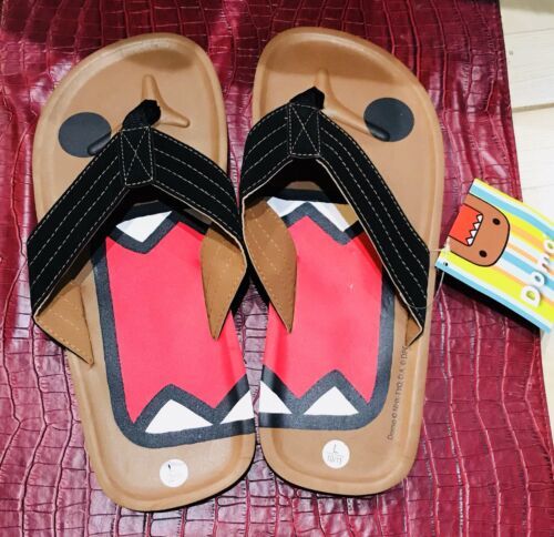 Domo Kun Japanese Animation  Head Cartoon  Men’s Slipper-Concept One  NH... - $8.99