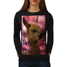 Sweet Home LLama Animal Tee Sweet Home Women Long Sleeve T-shirt - $14.99
