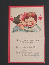 Valentines Day Lets Get Together Series 3008 Vintage UNP Divided Back Postcard  - £3.72 GBP