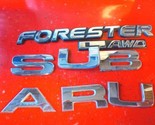  2001 2002 SUBARU FORESTER L AWD REAR CHROME EMBLEM LOGO BADGE SIGN 01 0... - $31.49