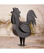 Rooster  sculpture in rustic Black Tin - SALE - $41.16 CAD