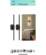 2x Battery Operate Wall Sconce Dimmable Rechargeable with Remote LED Wal... - €42,63 EUR