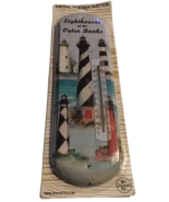 Thermometer Lighthouses Outer Banks Nautical Metal Large Chesapeake Bay NEW - €19,57 EUR