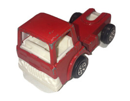 Vintage 1970 Tootsie Toy Red Pressed Metal and Plastic Semi Truck Cab Only - £3.88 GBP