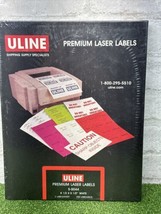 Uline Laser Labels S-5044 – 8½x5½, WHITE, 2 Labels/Sheet, 200 Labels NEW - £11.68 GBP