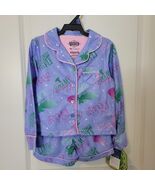 NEW NWT Wicked Girls Long Sleeve Fleece 2pc Pajama Set w/Shorts XS 4/5 P... - €10,20 EUR