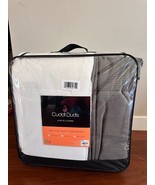 BNIP Cuddl Duds Corduroy Plush Faux Fur Comforter, Twin, Ivory/Grey - $215.96 CAD