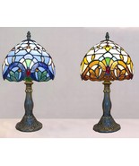 Handmade Tiffany Lamp Stained Glass Lamp, Gothic Vintage Lamp, Charm Atm... - $135.83 CAD