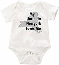 My uncle in Newyork loves me Infant Romper Creeper - Baby Shower - Baby Reveal - - £11.77 GBP
