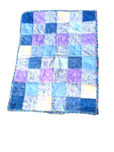 Handmade Baby Quilt Flannel Pastel Dots Circles Cottage Core Farmhouse Grandma - £23.58 GBP