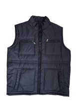 Men Black Vest  XL Tactical Utility Style 100% Polyester With Pockets Full Zip - £20.63 GBP