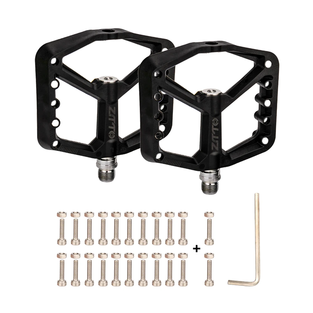 ZTTO MTB Ultralight Flat Pedal ings XC AM Mountain BMX Anti-slip Big Foot DU Bus - £102.32 GBP