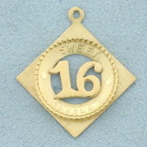 Sweet 16 Charm or Pendant in 14k Yellow Gold  - $224.50