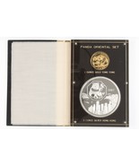 1987 Panda Orientalisch Set 1 Oz. Gold Zange 5 Oz. Silber Hong Kong Expo - $11,080.10 CAD