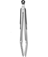 NEW OXO Good Grips 12&quot; Stainless Steel Locking Tongs Nonslip silicone ha... - £15.81 GBP