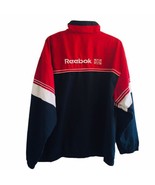 Y2K Reebok Classic Mens Track Jacket Full Zip Red/Blue/White Size XL Spe... - $47.45