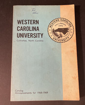 Western Carolina University catalog announcements 1968-1969  Cullowhee - £7.50 GBP