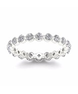 Authenticity Guarantee 
1.50 Ct Round Cut Diamond Women&#39;s Eternity Band ... - £1,045.36 GBP